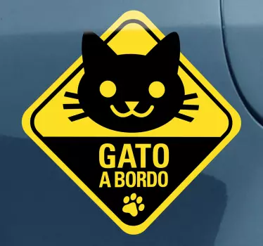 Adesivo Gato a Bordo - TenStickers