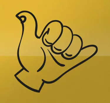 Adesivo gesto do surfista com a mão - TenStickers