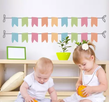 Adesivo infantil bandeiras - TenStickers