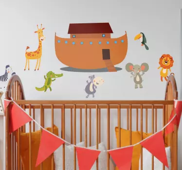 Adesivo infantil da Arca de Noé - TenStickers