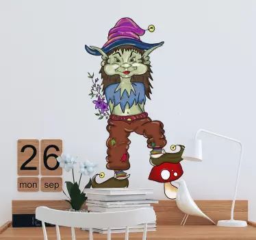 Adesivo infantil ilustração duende - TenStickers