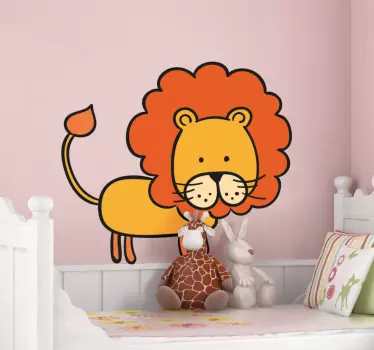 Adesivo infantil ilustração leão - TenStickers