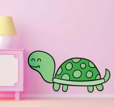 Adesivo infantil ilustração tartaruga - TenStickers