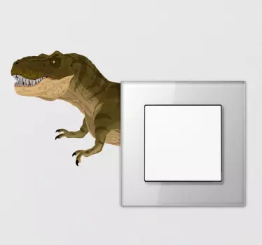 Adesivo interruptor dinossauro - TenStickers