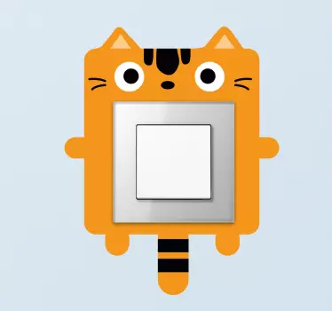 Adesivo interruptor gato - TenStickers