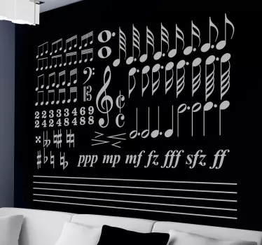 Adesivo musical solfejo - TenStickers