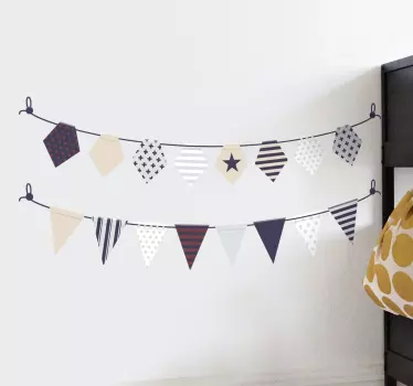 Adesivo para decoração bandeiras - TenStickers
