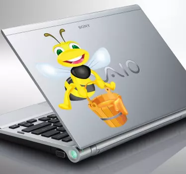 Adesivo para pc Abelha do mel  - TenStickers