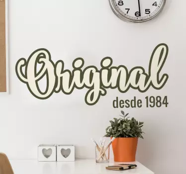 Adesivo personalizável ano original - TenStickers