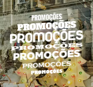 Adesivo para montras promoções - TenStickers