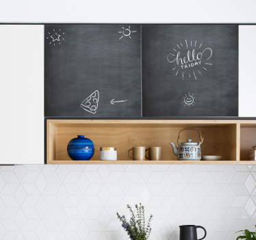 Adesivo quadro negro para cozinha - TenStickers