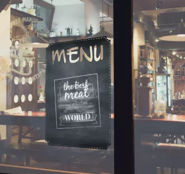 Adesivo quadro negro para menu - TenStickers