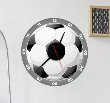 Adesivo relógio de parede com bola - TenStickers
