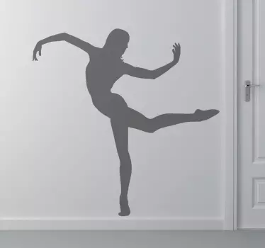 Adesivo silhueta dança contemporânea - TenStickers