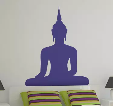 Adesivo silhueta de Buda - TenStickers