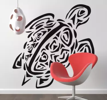 Adesivo tartaruga tribal - TenStickers
