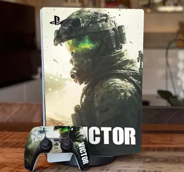 Autocolante de videojogos guerra personalizado - TenStickers