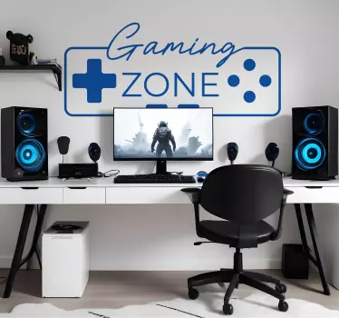 Autocolante de videojogos zona de jogo - TenStickers