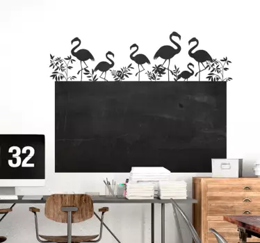 Adesivo vinilico para escrever flamingo - TenStickers