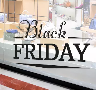 Adesivo virtrine Black Friday - TenStickers