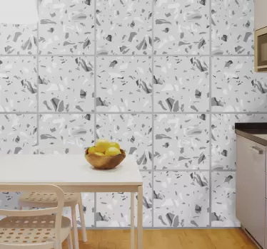 Adesivos azulejos Telha de mármore cinza - TenStickers