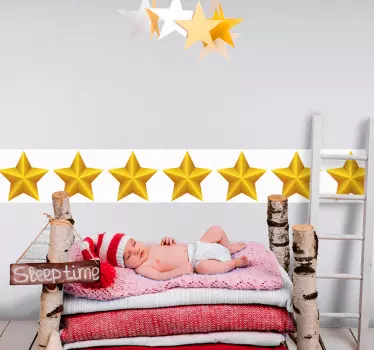 Adesivos azulejos Telha estrela dourada - TenStickers