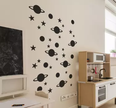 Adesivos decorativos de planetas - TenStickers