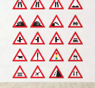 Adesivos decorativos Sinais de aviso  - TenStickers