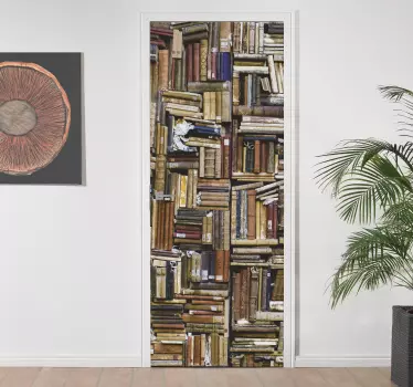 Autocolantes decorativos de arte Biblioteca de livros antigos - TenStickers