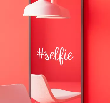 Adesivos para espelhos decorativos #selfie - TenStickers