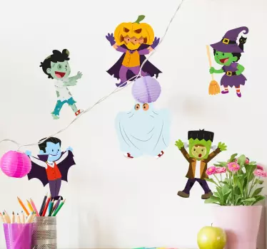 Adesivos personagens assustadoras Halloween - TenStickers