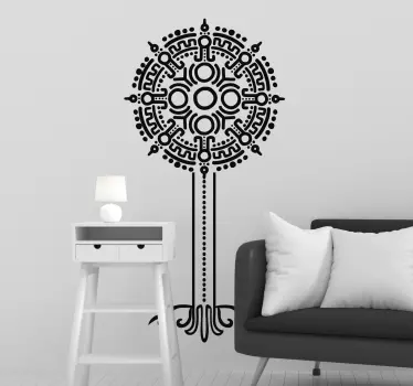 árvore da vida símbolos resumo vinil autocolante decorativo - TenStickers