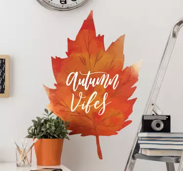 Aucolante decorativo folha de outono - TenStickers
