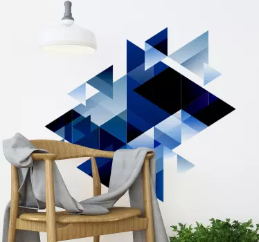 Autocolante abstrato de formas geométricas - TenStickers