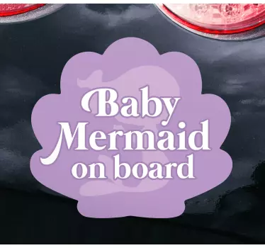 Autocolante animal alerta de sereia bebê - TenStickers