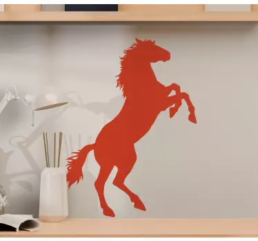 Autocolante animal cavalo majestoso em pé - TenStickers