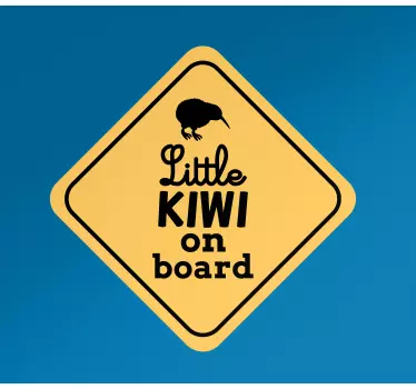 Autocolante animal prancha do pequeno kiwi - TenStickers