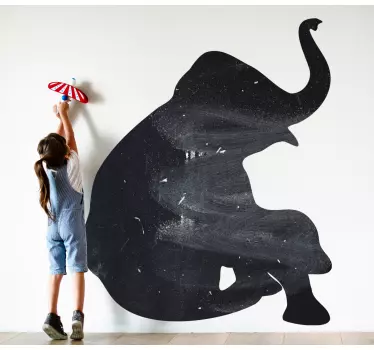 Autocolante animal silhueta de elefante - TenStickers