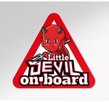 Autocolante animal sinal do pequeno diabo - TenStickers