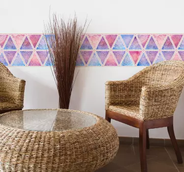 Autocolante azulejo triângulos geométricos - TenStickers
