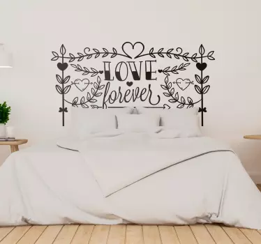 Autocolantes com texto amor para sempre - TenStickers