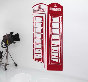 Autocolante cabine telefónica Londres - TenStickers