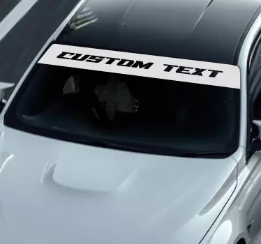 Autocolante carro viseira solar monocolor personalizável - TenStickers