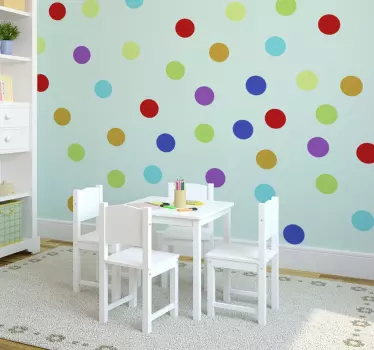 Autocolante círculos coloridos - TenStickers