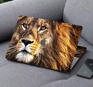 Vinil com animais selvagens Leão para Macbook - TenStickers