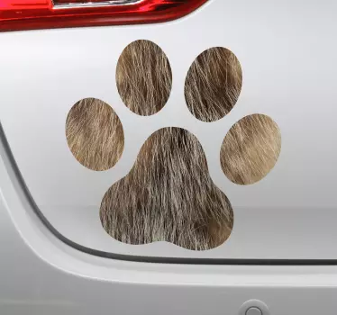 Autocolante decorativo para carros Patas de cão - TenStickers