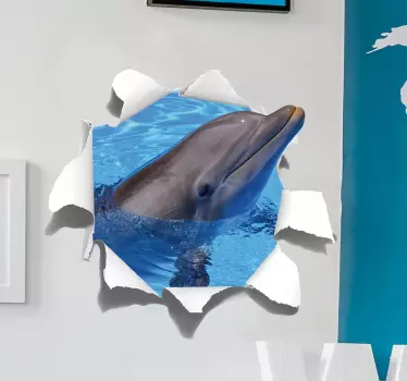 Vinil fotomural Golfinho - TenStickers