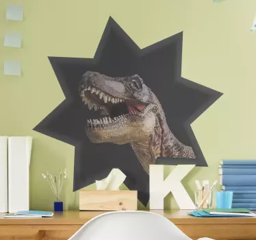 Autocolante animal cabeça de tiranossauro rex - TenStickers
