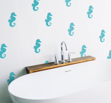 Autocolantes para quarto infantil cavalos do mar - TenStickers