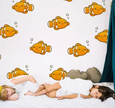 Autocolantes pequenos decorativos peixe palhaço - TenStickers